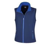 Result Women's R232F Printable Softshell Bodywarmer - Navy/Royal - Large (Size 14)