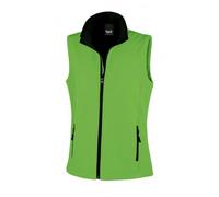 Result Women's R232F Printable Softshell Bodywarmer - Vivid Green, Medium/Size 12