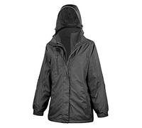 Result Women's R400F 3-in-1 Journey Jacket with Softshell Inner - Black/Black, 2X-Large/Size 18