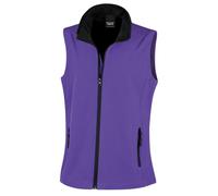 Result Women's Softshell Body Warmer in Purple | Size: Large Result Purple L