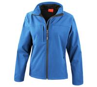 (M, Azure Blue) Result Womens Softshell Premium 3 Layer Performance Jacket (Waterproof, Windproof & Breathable)