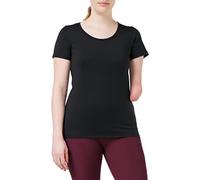 Result Women's Spiro Impact T Shirt Regular Fit Plain Round Collar Short Sleeve Sports Shirt, Black (Black), 12 (Manufacturer Size:M)