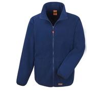 (L, Navy) Result Work-Guard Mens Heavy Duty Microfleece Work Jacket