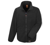 (3XL, Black) Result Work-Guard Mens Heavy Duty Microfleece Work Jacket