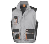 (2XL, Grey/Black) Result Work-Guard Mens Lite Gilet