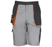 (XL, Grey/Black) Result Work-Guard Mens Lite Shorts