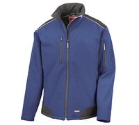 Result Work-Guard Ripstop Softshell Workwear Jacket Royal/Black