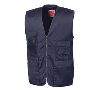 Result Workguard Adventure safari waistcoat R045X - Mens Gilet, 65% Polyester