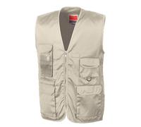 Result Workguard Adventure safari waistcoat R045X - Mens Gilet, 65% Polyester