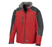 Result Workguard Hooded softshell jacket R118X - Mens, 3-layer bonded softshell