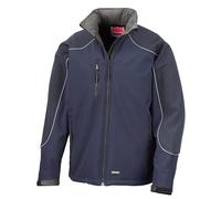 Result Workguard Hooded softshell jacket R118X - Mens, 3-layer bonded softshell
