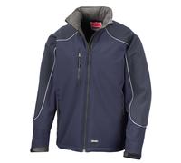 Result Workguard Hooded softshell jacket R118X - Mens, 3-layer bonded softshell