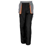 Result Workguard Lite Trousers, Black/Grey/Orange, 5XL. R318X
