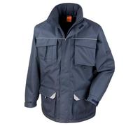 Result Workguard Sabre Long Coat Durable Waterproof Reflective Piping