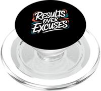 Results Over Excuses - Motivational Inspiring Quote PopSockets PopGrip for MagSafe