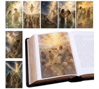 Resurhang 42 Bible Inserts Bible Tip Ins Christian, Classic | Bible Stories from Creation to Gospel, Bible Insert Tab for Women, Scripture Journaling Accessories, Christmas Christian Gift