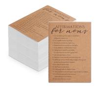 Resurhang 50 Pcs Inspirational Gifts for Mom New Mom Affirmations Small Notebook Postpartum Motivational Journal Daily Affirmation Encourage Notebook for First Time Mothers Day Women (Classic)