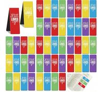 Resurhang 60 Pcs Jesus Loves You Magnetic Bookmarks Christian Religious Inspirational Bookmarks Prayer Page Clips for Reading Gifts, He is Risen Party Favor Church Event Sunday School Supplies