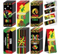 Resurhang 72 Pcs Black History Month Magnetic Bookmarks Magnet Juneteenth Clips Reading Accessories BHM Decorations for Celebrate African American Festival(Juneteenth)