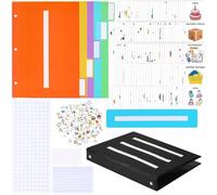Resurhang Communication Book 162 Laminate Icon Picture Cards with 5 Multicolor Dividers 1 Sentence Strip for Autism Vocabulary Language Speech Articulation Learning Supplies (Vivid)