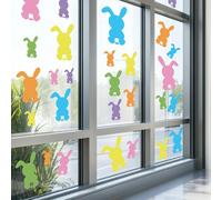 Resurhang Large Easter Stencils Reusable Bunny Footprint Stencil Rabbit Template for Painting on Floor, Window, DIY Crafts, Paper, Wall, Party Decor(Rabbit Template)