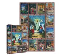 Resurrection Jesus Puzzle for Adults 1000 Pieces, Jesus Cross Jigsaw Puzzles Catholic Religion Collage Puzzles, Christian Puzzles Religous Puzzle for Home Decor