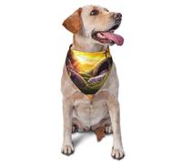 Resurrection Morning Dramatic Cross And Divine Light Printed Graphic Pet Triangle Scarf For Dogs & Cats, Adjustable Cute Pet Bandana For & Photo Shoots