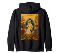 Resurrection of Jesus Christ - Christian Orthodox Icon Zip Hoodie