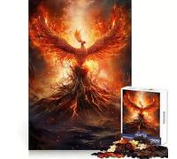 Resurrection Phoenix Jigsaw Puzzles 1000 Piece for Adults Smart Reason Toy Casual Fun Smooth Edge Wall Art Decor (38x26cm)