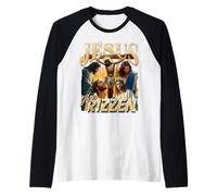 Resurrection Tour 33 AD Easter Christian Catholic Jesus 90s Raglan Baseball Tee