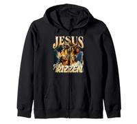 Resurrection Tour 33 AD Easter Christian Catholic Jesus 90s Zip Hoodie