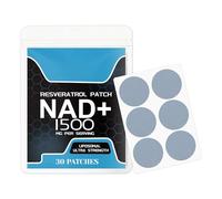 Resveratrol and NAD+ Patch 1500mg - 30 Liposomal Transdermal Patches - Support for Energy and Wellness - Easy Application on the Skin