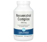 Resveratrol Complex with Grape Seed Extract, Red Wine Extract, and Trans-Resveratrol, 250 Veggie Capsules, California Gold Nutrition