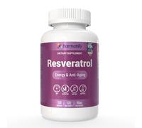 Resveratrol Supplement 120 Capsules, 400 mg Equivalent, 120 Day Supply, Gluten Free