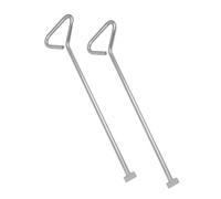 ReTaaj 2 Pack of 18 Heavy Duty Man Hole Cover Lifting Keys Long Handled Carbon Steel Drain Cover Lifting 450mm