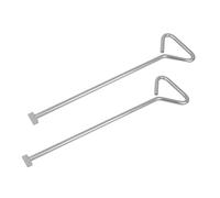 ReTaaj 2 Pack of 18 Heavy Duty Manhole Cover Lifting Keys Long Handled Carbon Steel Drain Cover Lifting 450mm