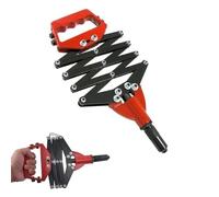 ReTaaj 32" Heavy-Duty Lazy Tong with 5 Nozzles Pop Riveter Gun Aluminium & Stainless Steel Hand Rivets Professional Extendable Fast Riveting Single-Pull Action Riveter Tool