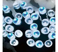 ReTaaj Battery Operated 200 LED Fairy String Lights 8 Mode Timer Indoor Outdoor Lighting Christmas, Wedding Decor, Bedroom, Xmas, Wedding, Party, Tree Decoration (Blue & White)