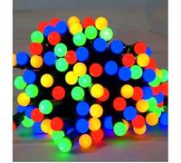 ReTaaj Christmas Berry Lights - Battery Operated 50 100 200 LED Fairy String Lights with Multifunctional Timer 8 Mode Required x4 AA Battery (Not Included) (100 LED Berry Lights Battery Multicolor)