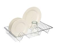 ReTaaj Large Dish Drainer and Rust Proof Plate Rack Metal Wire Kitchen Sink Drainer Washing Up Draining Holder Tray