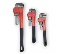 ReTaaj Set of 3 Pipe Wrench Wrench Heavy Duty Adjustable Stilsons Monkey Wrench Water Pump Plumbers Tool 10, 12, 18 Inches Tool