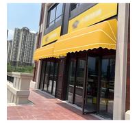 Retable French Curved Sune Outdoor Foldable UV & Rain Protect for Balcony Patio Deck & Café Customizable Color (Yellow) & Size & e Solut