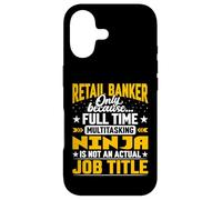 Retail Banker Job Title - Funny Retail Financier Investor Case for iPhone 17