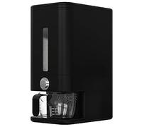 Retail Blade 25lb Rice Dispenser - Air Tight Grain & Rice Container With Smart Quantity Dispense, Measuring Cup - NEW Black Design Grain Storage Container.