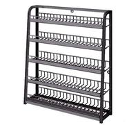 Retail Display Rack,26.3" Supermarket Shelf Display Rack - Slim Snack Organizer for Counter, Ideal for Candy, Chips, Tea Bags & More, Stable Concession Holder, Black, 50cm Wide