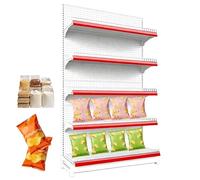 Retail Display Shelf, 5-Tier Heavy Duty Storage Rack for Grocery, Convenience Store, Office Supply, or Liquor Store