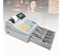 Retail POS Cash Register, 81-Button Electronic with 8-Digit LED Display for Trade, Snack Shops & Supermarkets, English