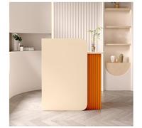 Retail Reception Desk with Lockable Drawer Small Checkout Counter with Open Shelves Front Office Table for Business 80cm/31.4in Modern Design