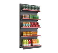 Retail Shelving Wall Display, Space-saving Combination Shelves for Convenience Stores, Grocery, Office, and Liquor Shops