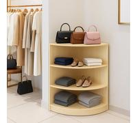 Retail Shop Corner Counter LM60 - Maple Beige